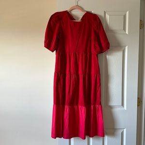 Old Navy Red Tiered Dress